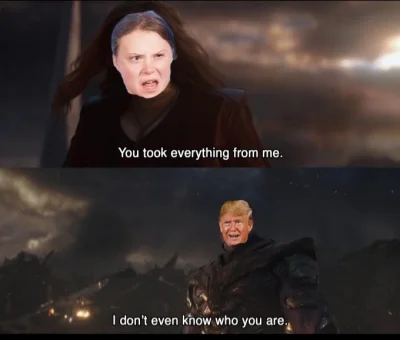 franceshina - Popełniłem mema! 
#heheszki #gretathunberg #trump