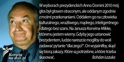 V.....m - #korwinnadzis, pod-cykl #okorwinie.

Bohdan Cezary Łazuka, polski aktor tea...