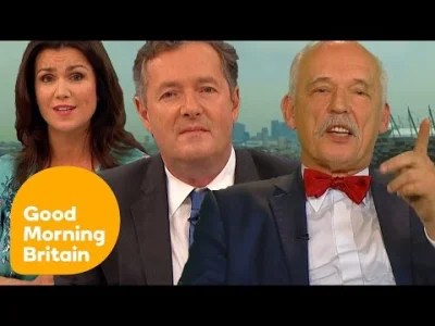 Holiday - Korwin w największej TV śniadaniowej w UK tłumaczy, że kobiety są głupsze o...
