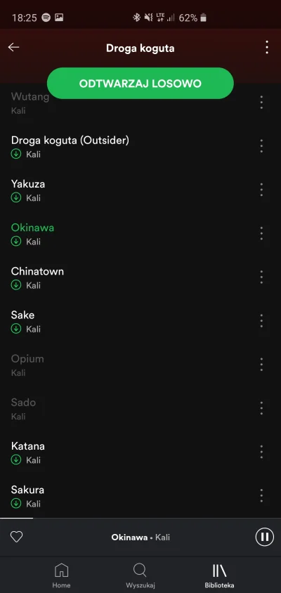 takijeden7 - Dlaczego niektóre kawałki są na szaro i nie da się ich włączyć? #spotify