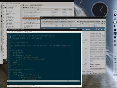 jubal - KDE 4.10.4, systemowe kroje pisma – Ubuntu, konsola – Adobe Source Code Pro, ...