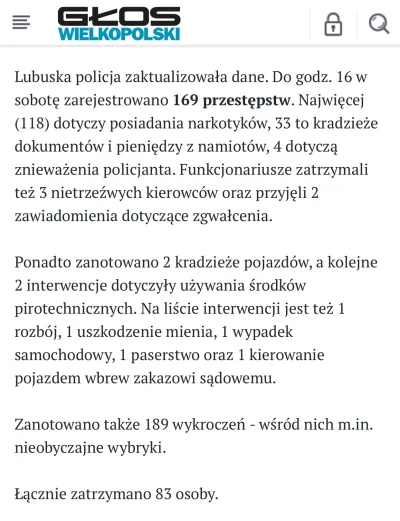 zapomnialem007 - Lubuska policja podaje dane dotyczące przestępstw na Woodstocku 2016...