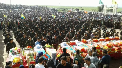 matador74 - Pogrzeb bojowników SDF/YPG

#syria