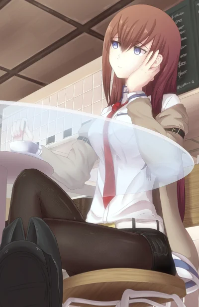 PilariousD - #randomanimeshit #steinsgate #kurisu #kasztanowyryzikamehameha