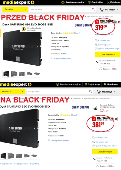 r.....g - MediaExpert. Czyli jak robić w balona klientów na black friday.
#mediaexpe...