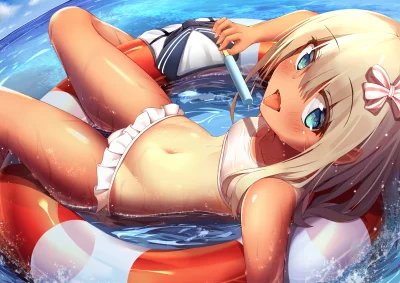 bakayarou - #randomanimeshit #kancolle #kantaicollection #ro500 #swimsuit #animeart #...