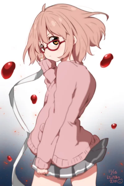 Banri - #randomanimeshit #kyoukainokanata #miraikuriyama #meganekko #raghonoerika