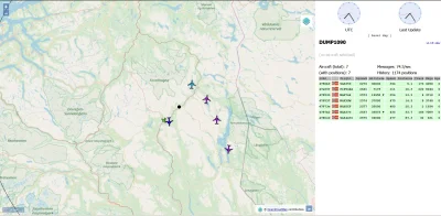 electro_nick - Spory ruch dzisiaj nad chałupą... #norwegia #flightradar24 #samoloty