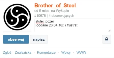 Wolowinka - @BrotherofSteel: szanowny userze, uprzejmie informuję o zaktualizowaniu t...