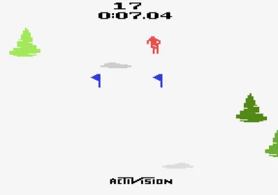 Mesk - @Mesk: Activision Skiing, Atari 2600, 1980 r. #gimbynieznajo #staregry #nostal...