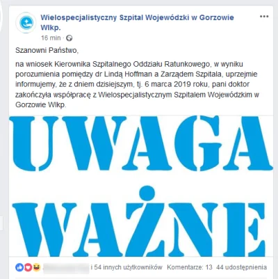 czlowiek1988 - Sukces chociaż wydaje mi się że jeszcze usłyszymy o dr. Lindzie Hoffma...