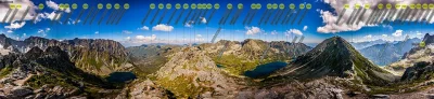 crab_nebula - WOW..Panorama ze Szpiglasowego Wierchu 360° wraz z opracowaniem topogra...