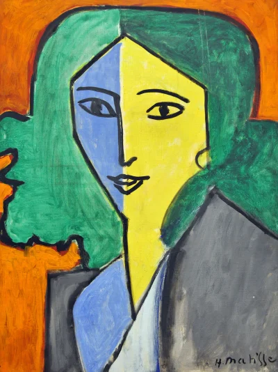 C.....l - Henri Matisse, Portret Lidii Delektorskiej, 1947, olej na płótnie, 64.5x49....
