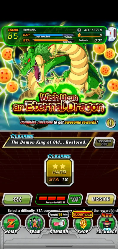 przemo123mo - Nie dostałem dragon balla (╯︵╰,) dlaczego? 
#dokkanbattle