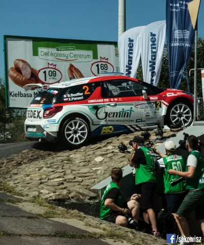 giebeka - Bryan Bouffier podczas jednego z dzisiejszych odcinków Rajdu Rzeszowskiego ...