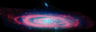 SchrodingerKatze64 - Zdjęcie Galaktyki Andromedy wykonane w podczerwieni przez telesk...