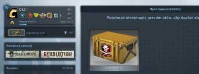 CeZ_ - No to operacja się zwróciła szybciej niż myślałem ( ͡€ ͜ʖ ͡€) 
#csgo