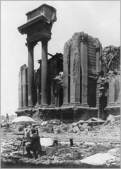 N.....h - Ruiny San Francisco City Hall, po trzęsieniu ziemi w 1906 r.
#sanfrancisco...