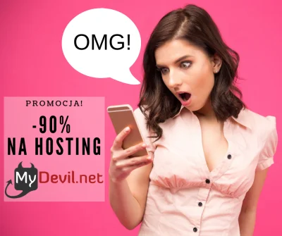 MyDevil - Promocja "-90% na hosting"

Szukasz nowego hostingu?
Mamy dla Ciebie nie...