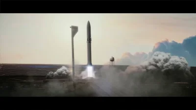 monarchista - Zaktualizowana animacja BFR w locie na Marsa. 

#spacex #mars #bfr #k...