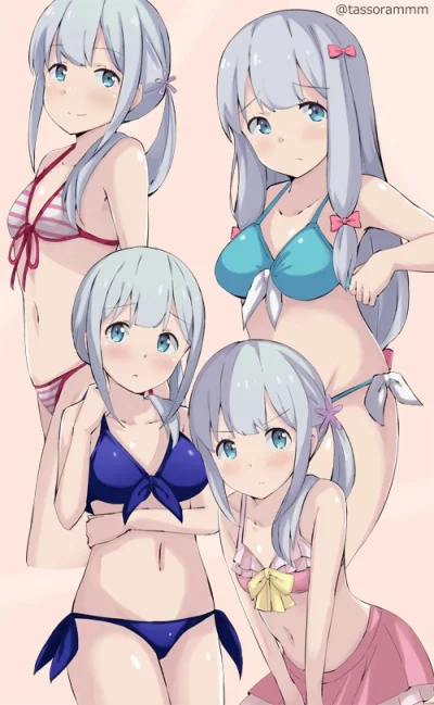 Morimasa - #randomanimeshit #eromangasensei #sagiriizumi #swimsuit #tasora