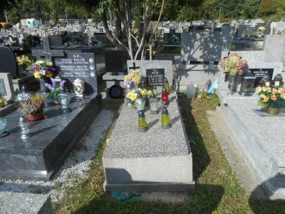 DerMirker - Na cmentarzu w Grębałowie znajduje się grób przodownika pracy Piotra Ożań...