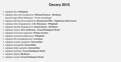 noelus - Jako, że do oskarowej gali zostało już tylko kilka godzin, to i ja wrzucam s...