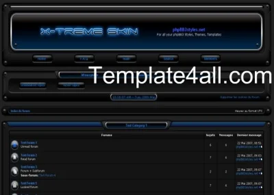 pameladesign - Abstract Black Blue Phpbb3 Style Theme Design #phpbb3 #theme #design #...