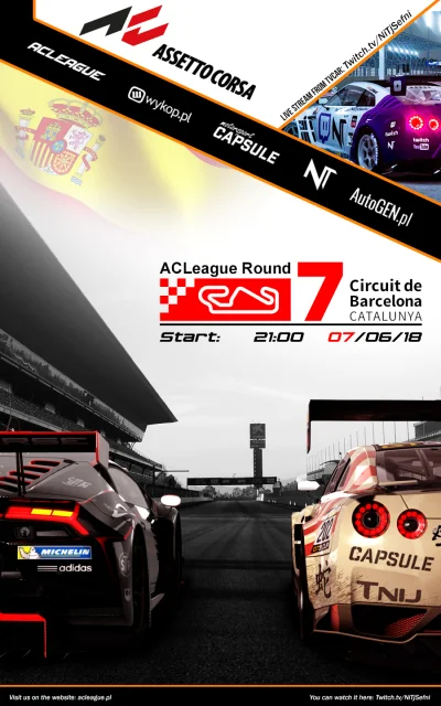 ACLeague - ACLeague MOTORSPORT CAPSULE GT3 CUP

Oto listy startowe do jutrzejszego ...