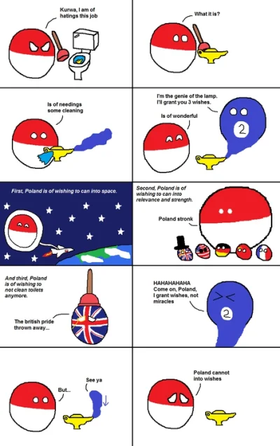 Dmitry - Poland cannot into wishes #heheszki #komiks #polandball