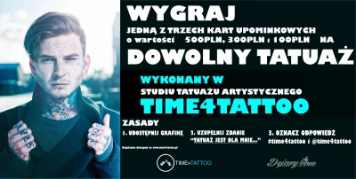 dziarycom - ⚠ ⚠ ⚠ WYGRAJ voucher o wartości 500 zł na dowolny tatuaż w studiu Dobra D...