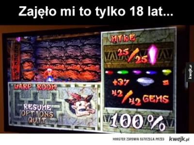 cordant - #psx #crashbandicoot #kwejkalechujowe 
to kolejne 18 lat będzie kombinował...