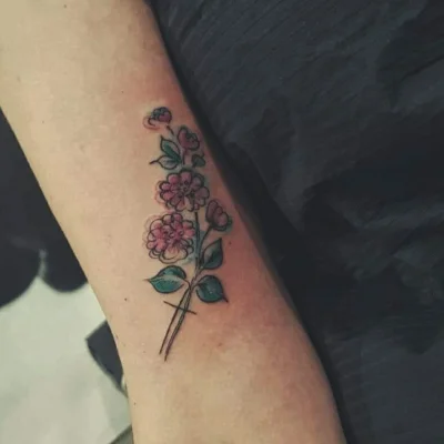 najgroszka - #tatuaze #kwiaty #catkat