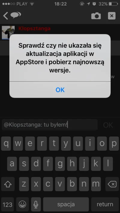 matt_PL - Wtf.. Nie ma w App Store nowej wersji a nie mogę dodać komentarza :/ #ioswy...