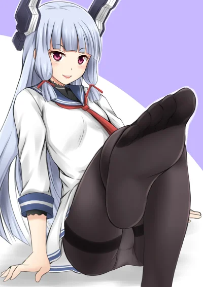 Azur88 - #randomanimeshit #kantaicollection #murakumo #longhair #greyhair #pinkeyes #...