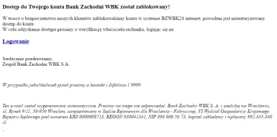 Vyar - #oszukujo #bzwbk z adresu mailowego bzwbk@profil-bankowy.com

Myślałam, że n...