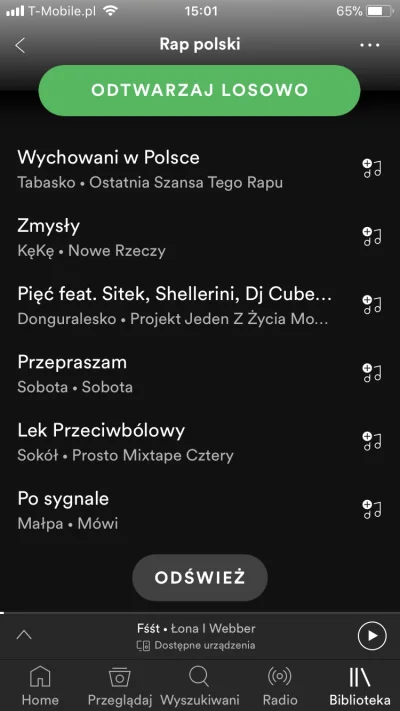 Wierszu - @tolep: to jest dla przykładu playlista z polskim rapem. Gdzie tam mogę dać...