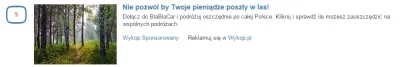 przykry - Już nawet blablacar podłapał aferkę 
#afera #aferalesna #las