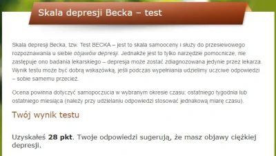 c.....t - no i tak się żyje na tej wsi
jakby ktoś chciał rozwiązać quiz czy ma depre...