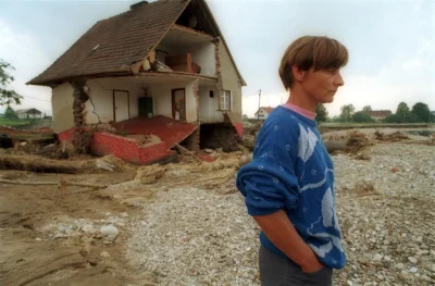 N.....h - Powódź stulecia - 7 lipca 1997 r.
Na zdjęciu: Żelazno koło Kłodzka u podnó...