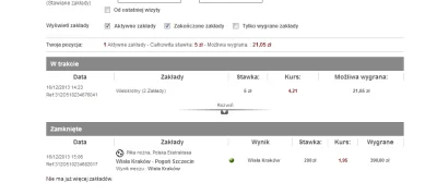 C.....x - Wskoczyło :P

Troszku lagneło, ale jest. Chyba zostanę fanem Wisły.



#buk...