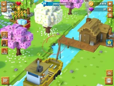 pblomrk - Mój #rozowypasek gra w #blockyfarm na #ipad i teraz płacze bo #kot wskoczył...