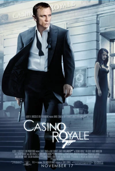 skrytek - Casino Royale z Danielem Craig jest najlepszą odsłoną Bonda.

#niepopular...