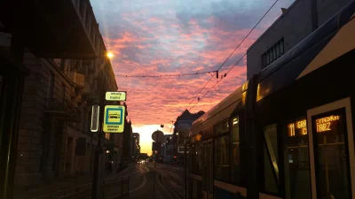 Michal1103 - Dzisiejszy poranek we Wrocławiu. Zdjęcie robione na szybko, bo tramwaj a...