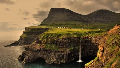 Z.....t - Gásadalur – wieś na wyspie Vágar, na Wyspach Owczych. Posiada 17 mieszkańcó...