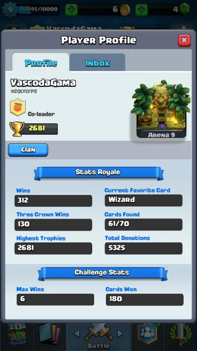 VascodaGama - #clashroyale 
Jak wam idzie drogie mirasy?