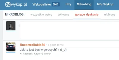 paprok - > Jak to jest być w gorących?

@Uncontrollable24: no właśnie tak XD