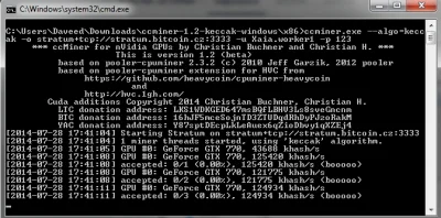 Xaia - #stratum #cudaminer #btc dlaczego tak się dzieje? kod pliku bat mam poprawny w...
