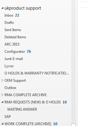 Adaslaw - Mireczki, czy ktoś wie, jak sprawić, aby w Folder Pane w Outlook 2016 spraw...