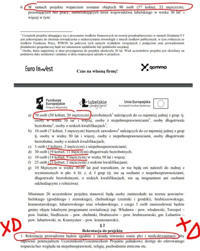 Serrrek - Zasady rekrutacji do programu dofinansowania na firmę. Równouprawnienie, ro...